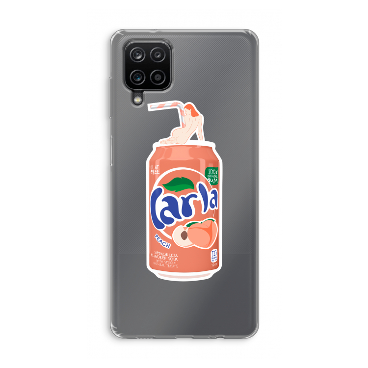 S(peach)less: Samsung Galaxy A12 Transparant Hoesje