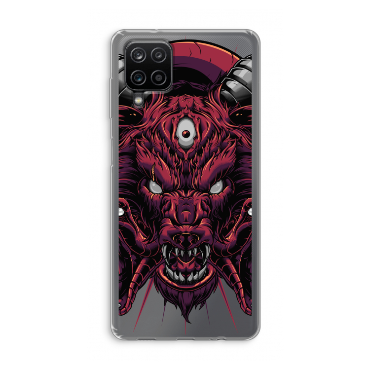 Hell Hound and Serpents: Samsung Galaxy A12 Transparant Hoesje