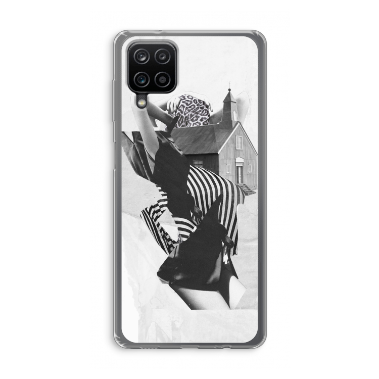 House: Samsung Galaxy A12 Transparant Hoesje