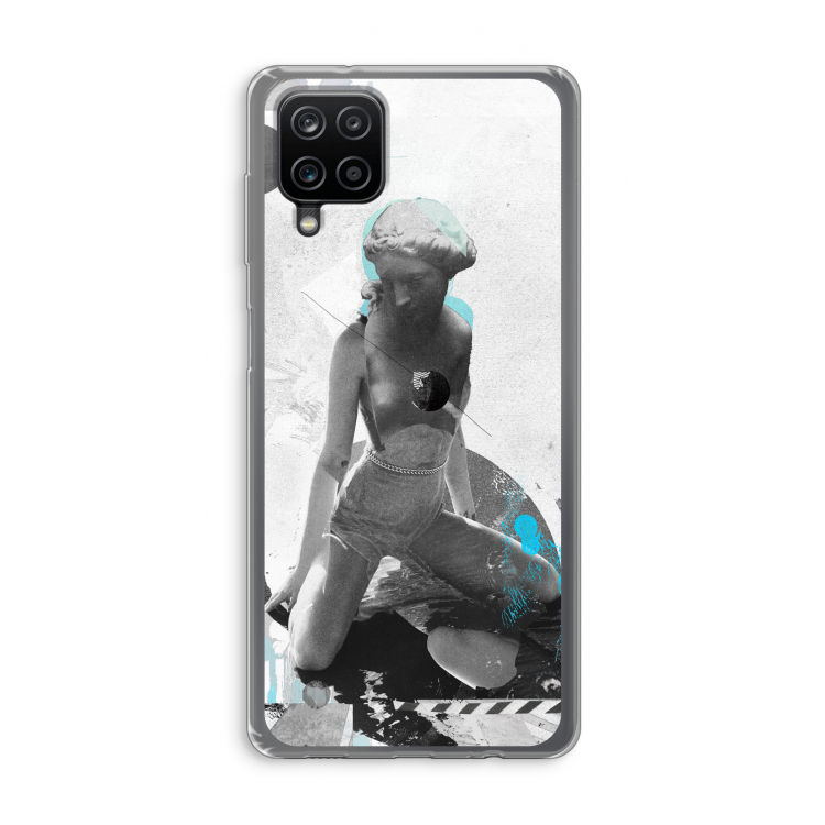 I will not feel a thing: Samsung Galaxy A12 Transparant Hoesje