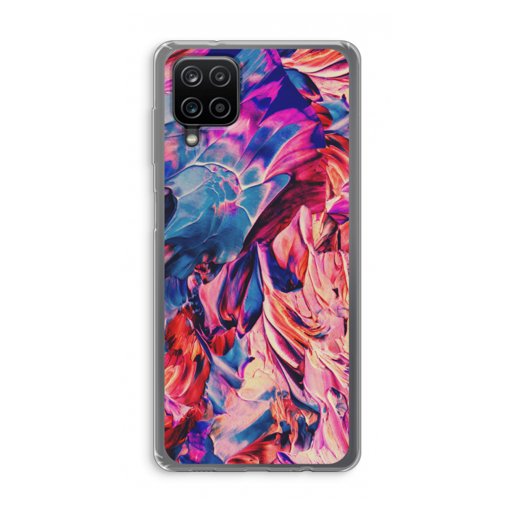 Pink Orchard: Samsung Galaxy A12 Transparant Hoesje