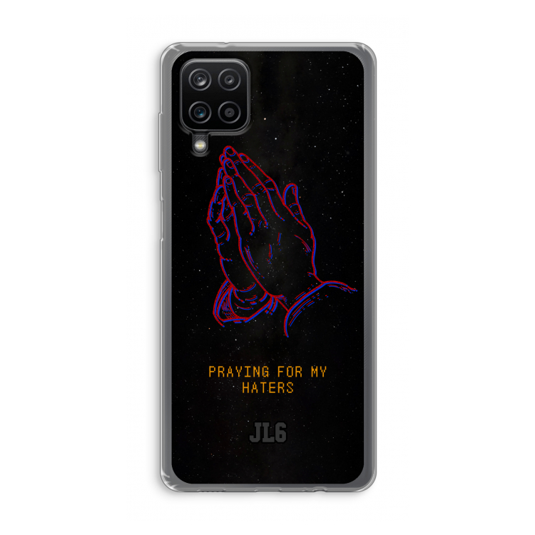 Praying For My Haters: Samsung Galaxy A12 Transparant Hoesje