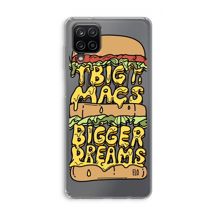 Big Macs Bigger Dreams: Samsung Galaxy A12 Transparant Hoesje