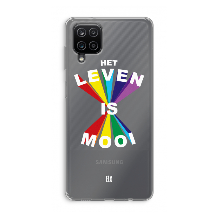 Het Leven Is Mooi: Samsung Galaxy A12 Transparant Hoesje