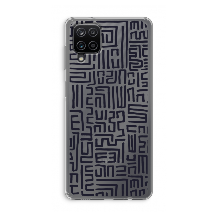 Moroccan Print: Samsung Galaxy A12 Transparant Hoesje