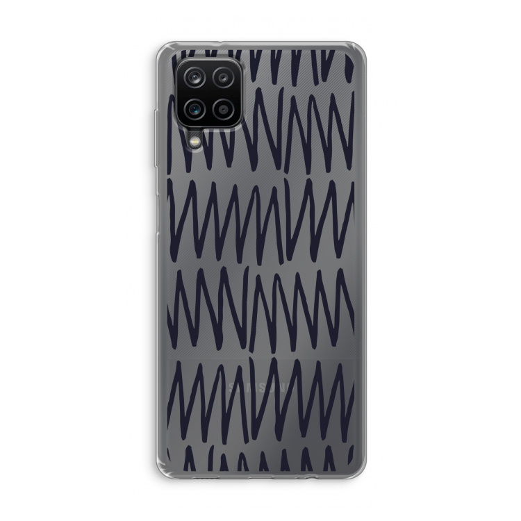 Marrakech Zigzag: Samsung Galaxy A12 Transparant Hoesje