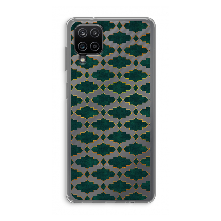 Moroccan tiles: Samsung Galaxy A12 Transparant Hoesje