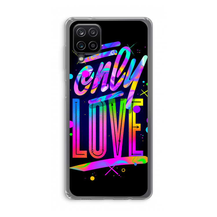 Only Love: Samsung Galaxy A12 Transparant Hoesje