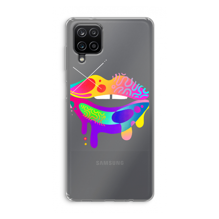 Lip Palette: Samsung Galaxy A12 Transparant Hoesje
