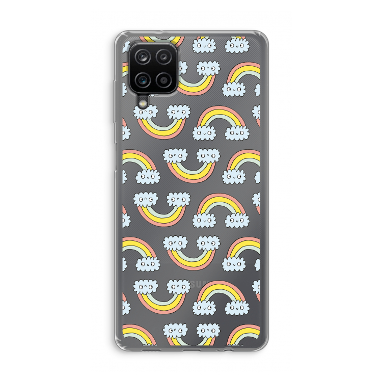 Regenboog: Samsung Galaxy A12 Transparant Hoesje