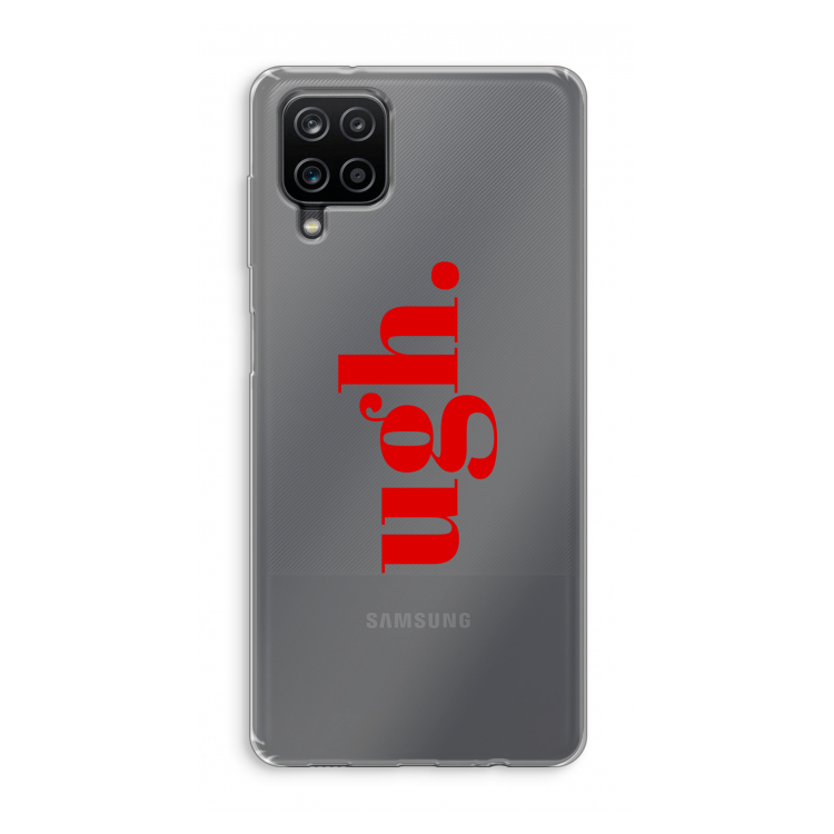 Ugh: Samsung Galaxy A12 Transparant Hoesje