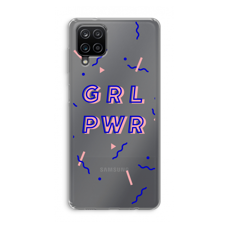 GRL PWR: Samsung Galaxy A12 Transparant Hoesje