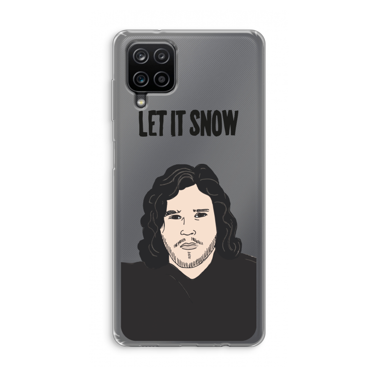 Let It Snow: Samsung Galaxy A12 Transparant Hoesje