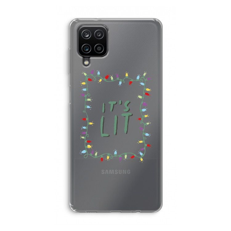 It's Lit: Samsung Galaxy A12 Transparant Hoesje