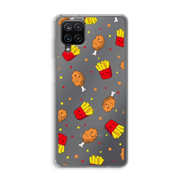 Chicken 'n Fries: Samsung Galaxy A12 Transparant Hoesje