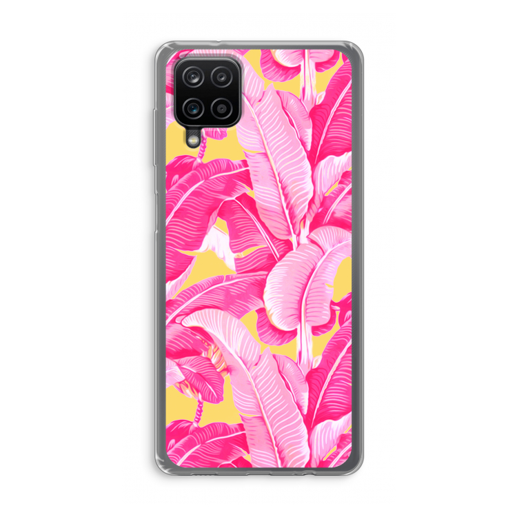 Pink Banana: Samsung Galaxy A12 Transparant Hoesje