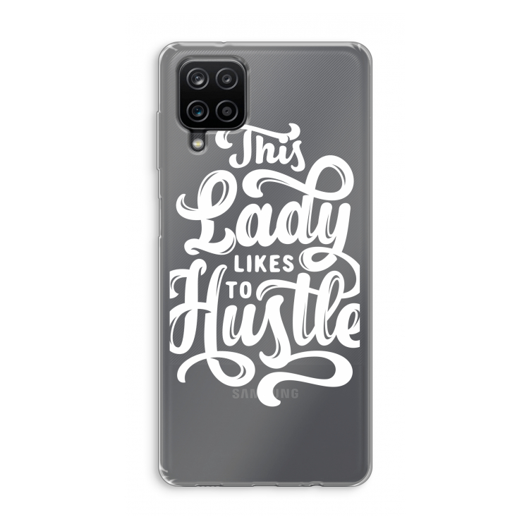 Hustle Lady: Samsung Galaxy A12 Transparant Hoesje