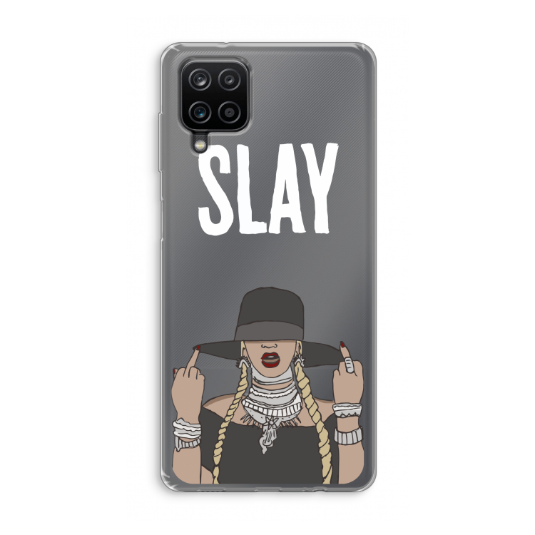 Slay All Day: Samsung Galaxy A12 Transparant Hoesje