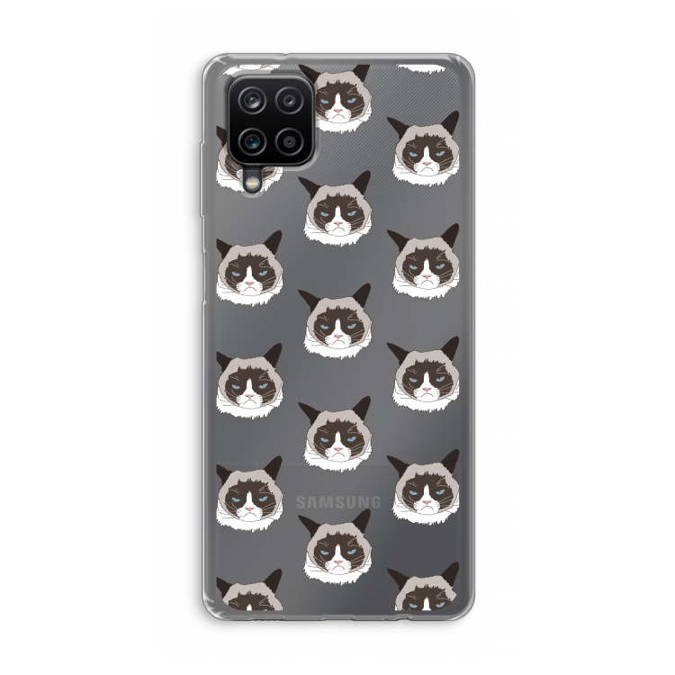 It's a Purrr Case: Samsung Galaxy A12 Transparant Hoesje