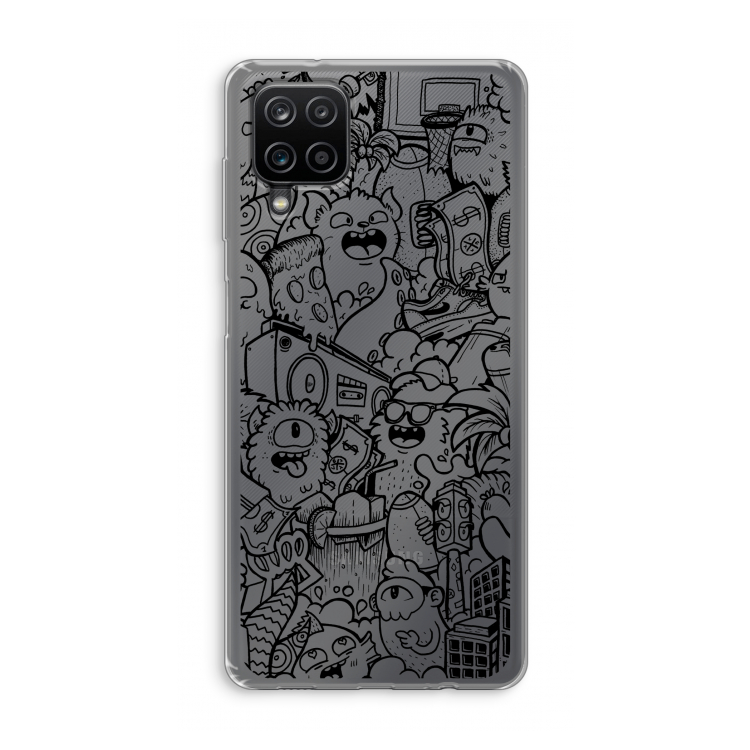 Vexx Black City : Samsung Galaxy A12 Transparant Hoesje