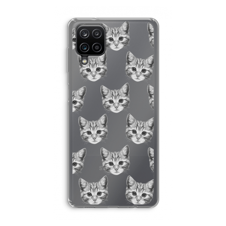 Kitten: Samsung Galaxy A12 Transparant Hoesje