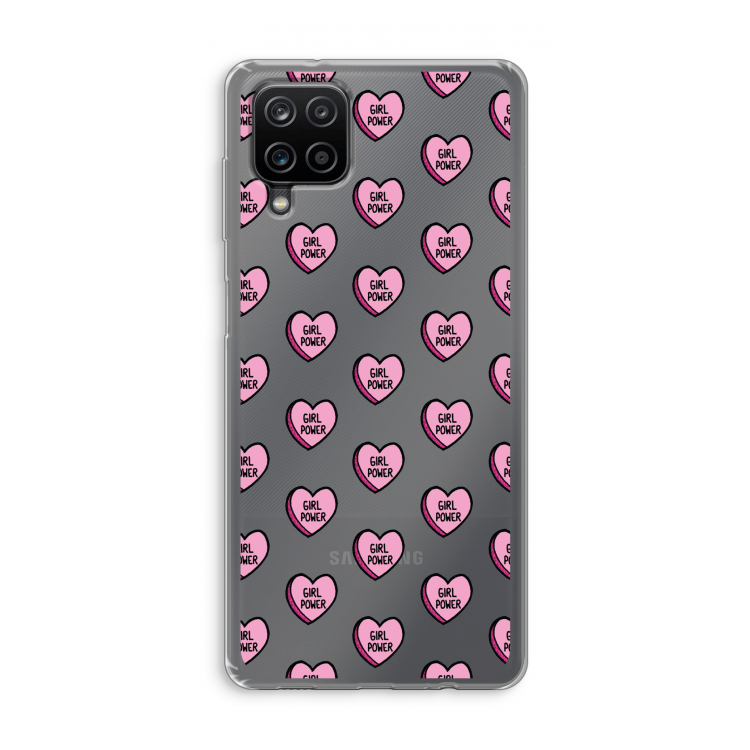 GIRL POWER: Samsung Galaxy A12 Transparant Hoesje