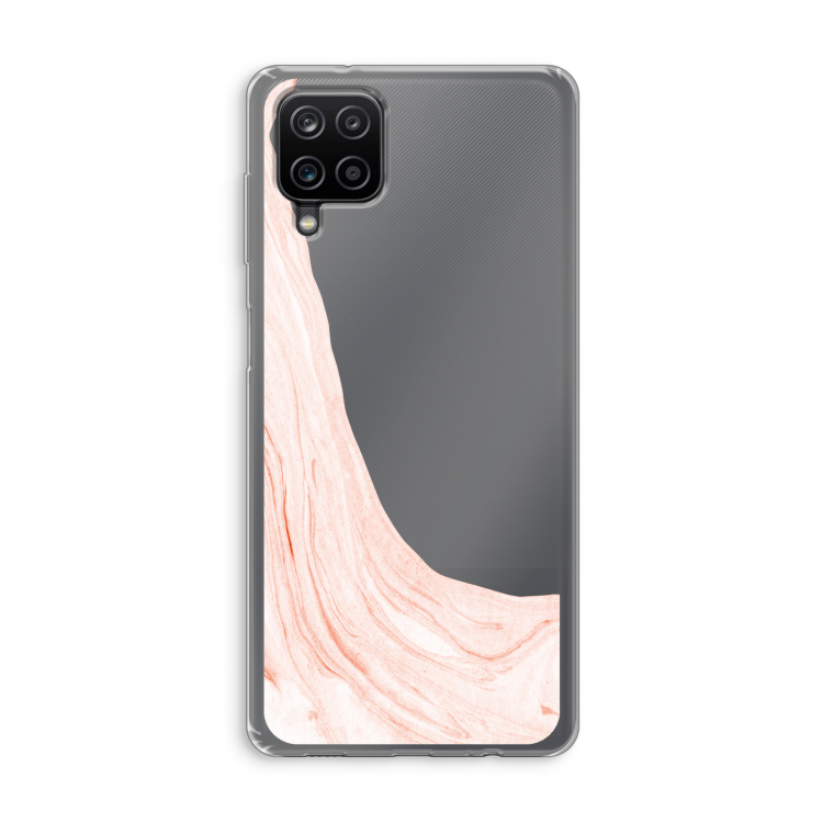 Peach bath: Samsung Galaxy A12 Transparant Hoesje