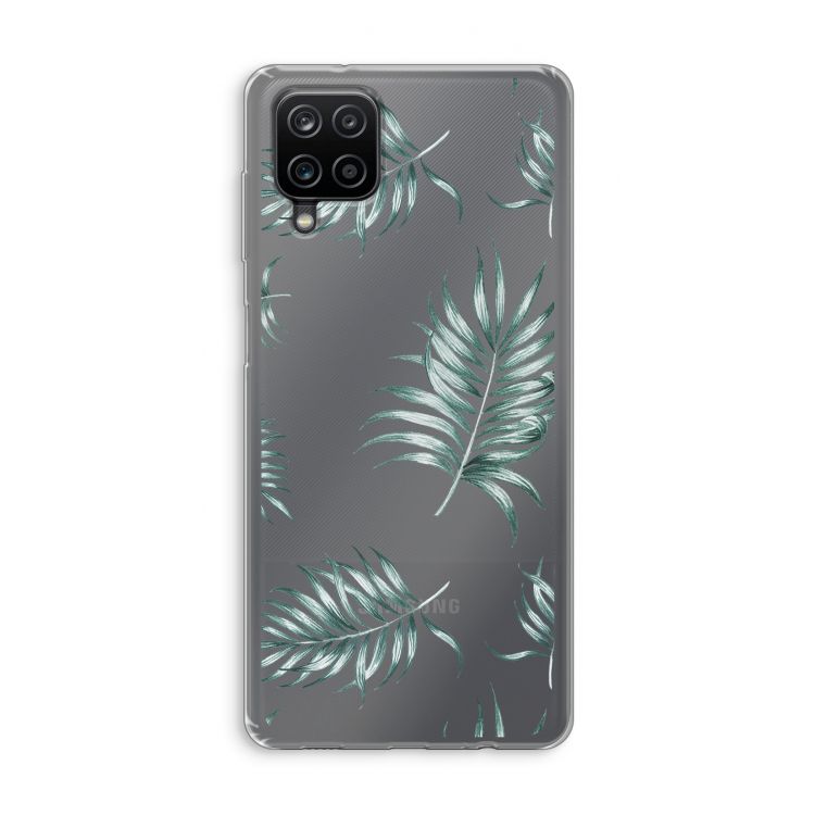 Simple leaves: Samsung Galaxy A12 Transparant Hoesje