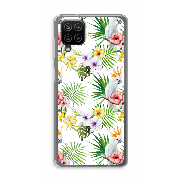 Gele kuif: Samsung Galaxy A12 Transparant Hoesje