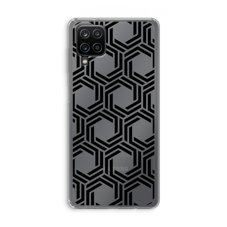 Geometrisch patroon: Samsung Galaxy A12 Transparant Hoesje