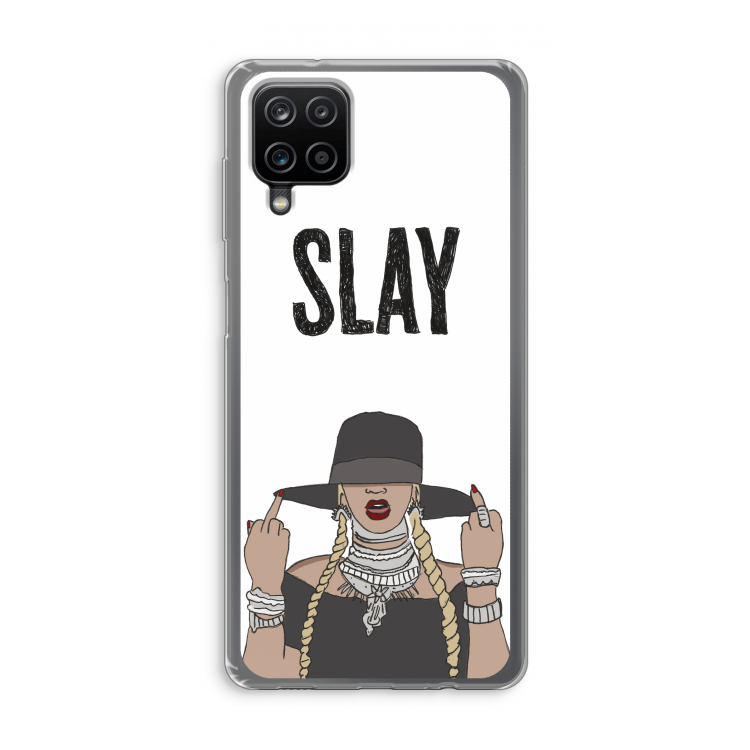 Slay All Day: Samsung Galaxy A12 Transparant Hoesje