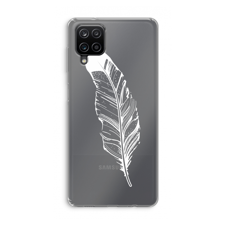 Pluim: Samsung Galaxy A12 Transparant Hoesje
