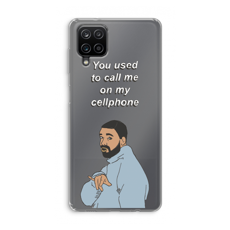 Hotline bling: Samsung Galaxy A12 Transparant Hoesje