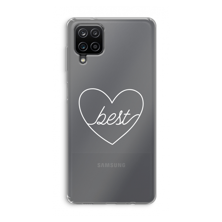Best heart pastel: Samsung Galaxy A12 Transparant Hoesje