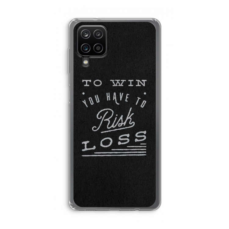 Risk loss: Samsung Galaxy A12 Transparant Hoesje