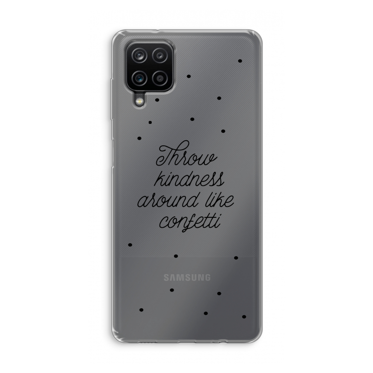 Confetti: Samsung Galaxy A12 Transparant Hoesje