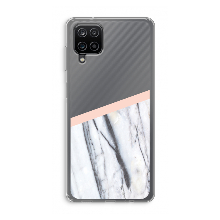 A touch of peach: Samsung Galaxy A12 Transparant Hoesje