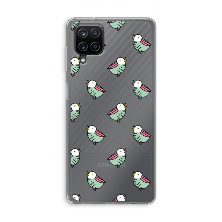 Vogeltjes: Samsung Galaxy A12 Transparant Hoesje