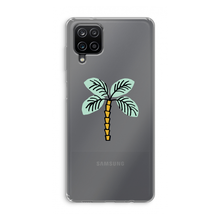 Palmboom: Samsung Galaxy A12 Transparant Hoesje