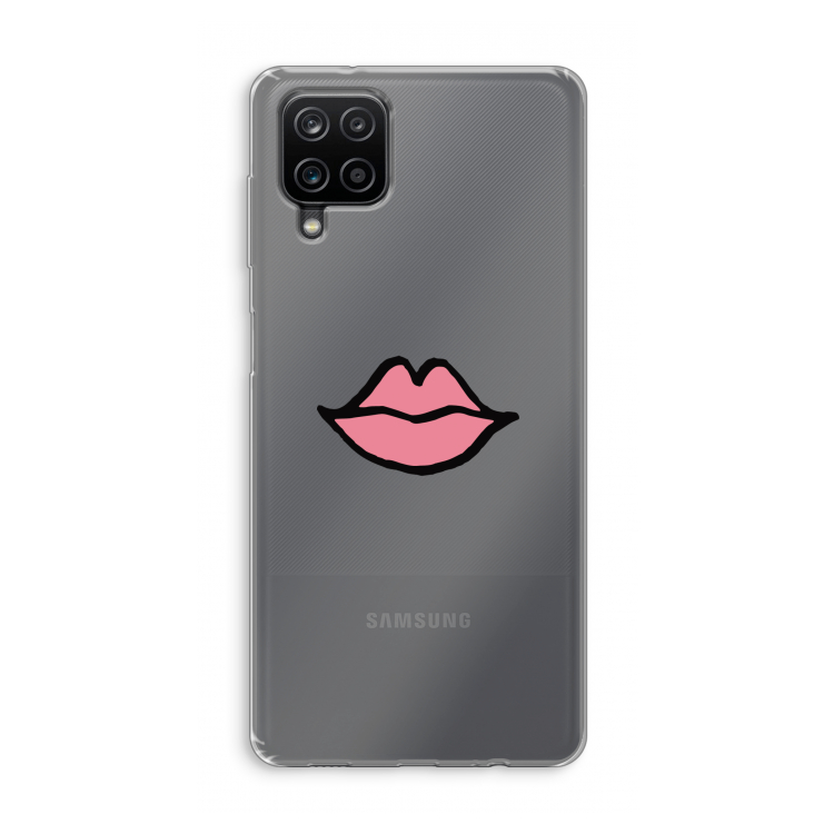 Kusje: Samsung Galaxy A12 Transparant Hoesje