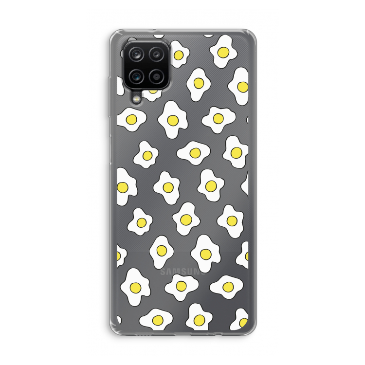 Spiegeleitjes: Samsung Galaxy A12 Transparant Hoesje