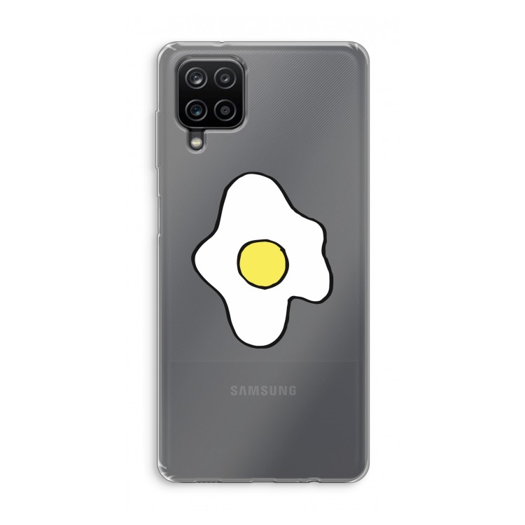 Spiegelei: Samsung Galaxy A12 Transparant Hoesje
