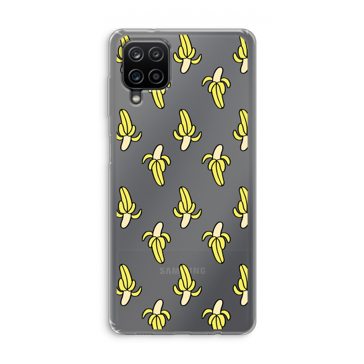 Bananas: Samsung Galaxy A12 Transparant Hoesje