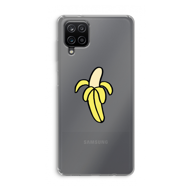 Banana: Samsung Galaxy A12 Transparant Hoesje