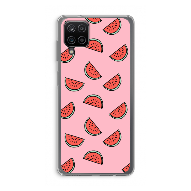 Watermeloen: Samsung Galaxy A12 Transparant Hoesje