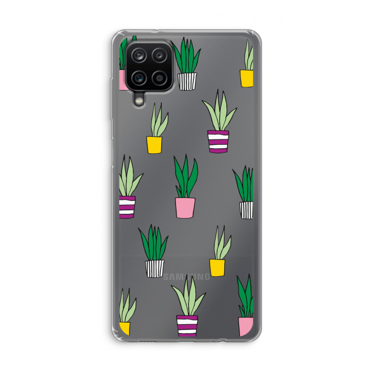 Sanseveria: Samsung Galaxy A12 Transparant Hoesje