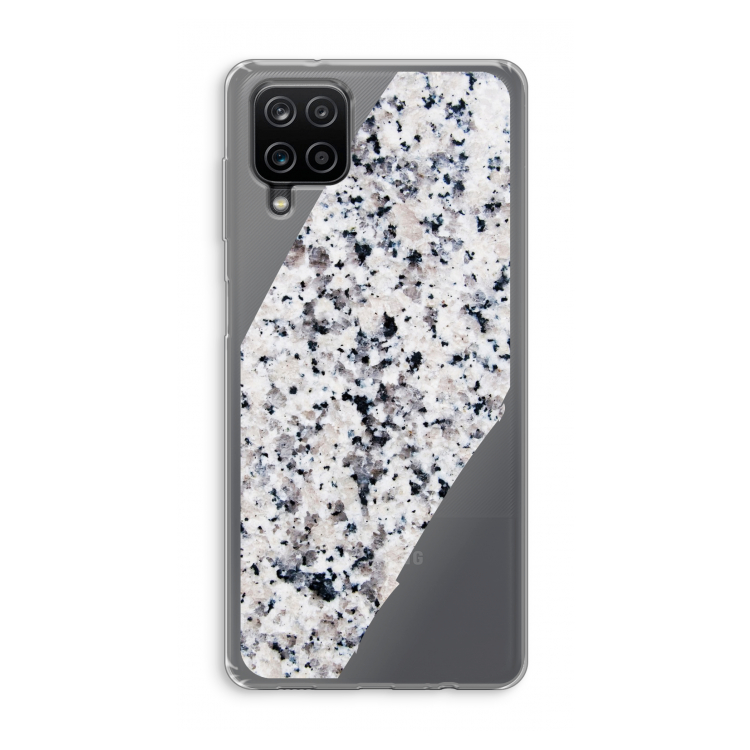 Gespikkelde marmer: Samsung Galaxy A12 Transparant Hoesje
