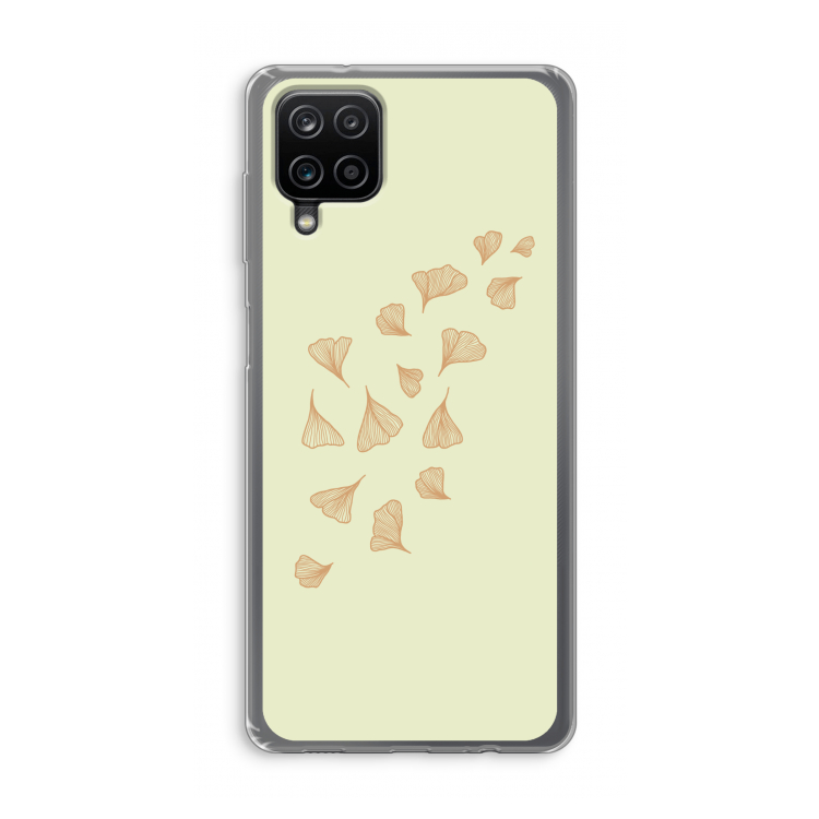 Falling Leaves: Samsung Galaxy A12 Transparant Hoesje