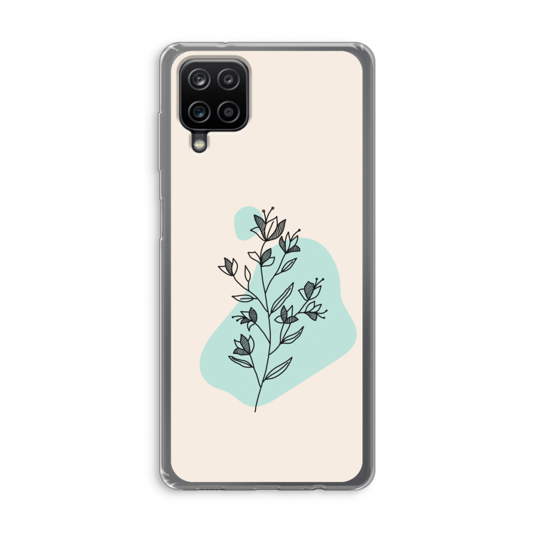 Violets are blue: Samsung Galaxy A12 Transparant Hoesje