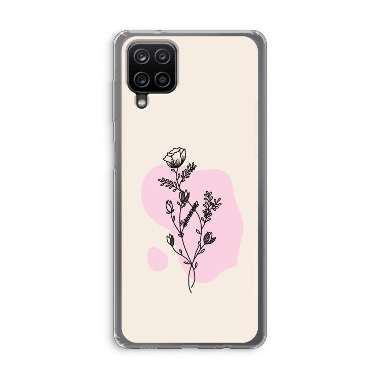 Roses are red: Samsung Galaxy A12 Transparant Hoesje